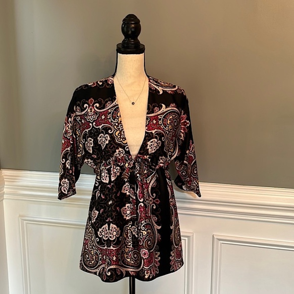 Alice & Trixie | Silk Paisley Blouse